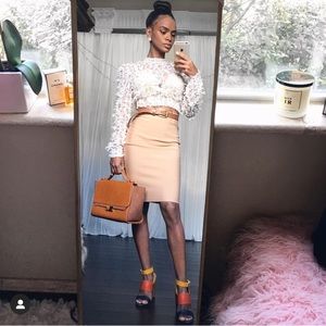High waisted pencil bandage skirt